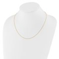 thumbnail image 3 of Diamond2Deal 10K Yellow Gold Adjustable 1.1mm D/C Cable Chain Necklace for Women 22", 3 of 7