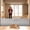 Gray, variant on TULILLO Retractable Baby Gate 200" Extra Wide, 42in Tall, Double Lock, Retractable Dog Gate for Doorways Stairs Hallways Indoor and Outdoor, Gray