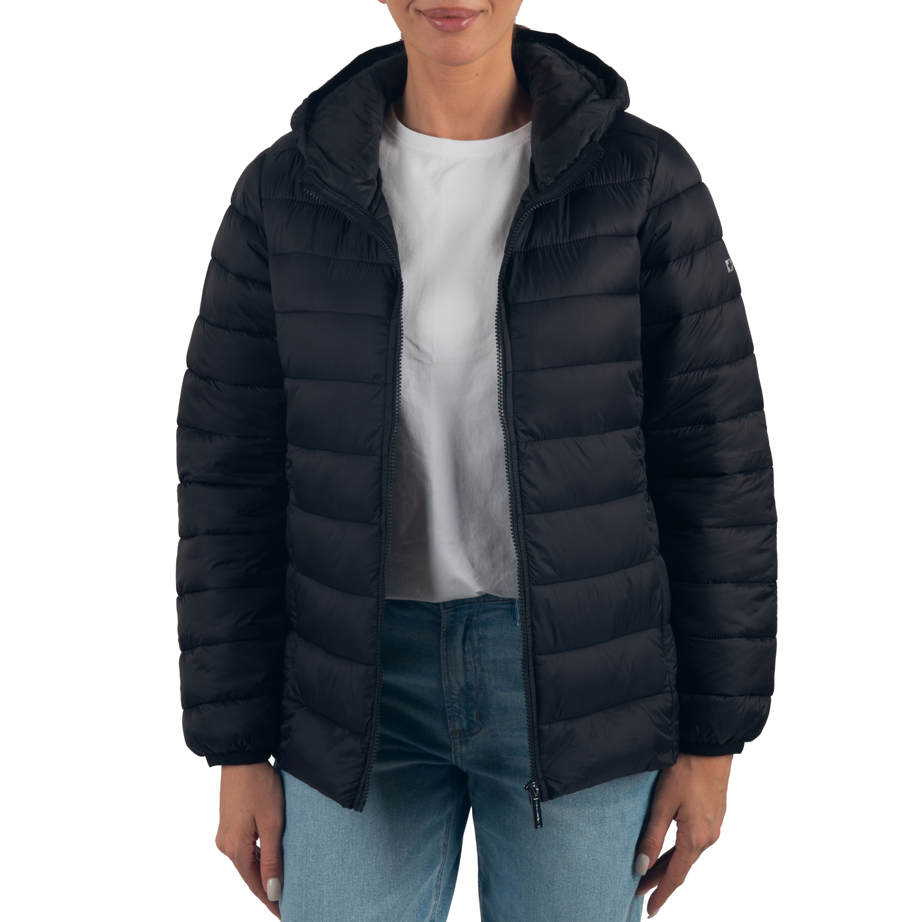 Alpine Swiss Eva Women's Lightweight Hooded Puffer Jacket photo 2