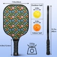 thumbnail image 3 of Pickleball Paddles Set,Pioneer Flower Floral Print Pattern Fiberglass Surface Pickleball Racket Set with 2 Indoor Outdoor Pickleball Balls and Pickleball Bag,Pickle-ball Equipment, 3 of 6
