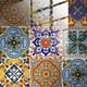 thumbnail image 2 of Calcomanías Para Azulejos Azulejo de cristal Autoadhesivo Etiqueta de la pared Retro Mandala Murales Calcomanías impermeables Sywqhk Libre de BPA, 2 of 8