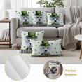 thumbnail image 6 of St. Patrick's Day Outdoor Waterproof Pillow Covers, Cute Puppy Lucky Shamrock Black Plaid Decorative Square Throw Pillowcase Sofa Cushion Sham for Patio/Couch/Chair, 26"x26" 2 Pack, 6 of 8
