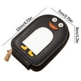thumbnail image 2 of Cute Penguins Credit Card Coin Wallet, Multi Card Id Bag Large Capacity Card Storage Bag (Black), 2 of 2