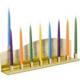 thumbnail image 3 of Ner Mitzvah Bulk Tin Candle Menorah - 25 Pack - Fits All Standard Chanukah Candles, 3 of 5