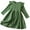 style-01 Green, variant on Flower Girl Dress Long Sleeve Girls Dress Kids Long Sleeve Dress Fall and Winter Dresses Size 7-8 (Navy,7-8 Years)