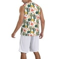 thumbnail image 2 of Sikiie Summer Cactus With Blooming Basketball Jersey Reversible Men's Mesh Athletic Sports Shirts Training Practice S-4XL3X-Large, 2 of 6