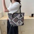 thumbnail image 4 of Bolsa De Hombro Bolso de mano para mujer, bolso de hombro de lona, ​​bolso de mano elegante para mujer, bolsos grandes (negro) Tmvgtek Para Estrenar, 4 of 7