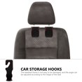 thumbnail image 1 of HEALEEP 2Pcs Adjustable Car Hanging Hooks Red PU Durable Back Seat Hooks, 1 of 8
