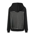 thumbnail image 4 of vigerakr Women Hoodie Sweatshirt Sexy Back See Through Mesh Pullover Long Sleeve Backless Top with Pocket (Black, XL), 4 of 8