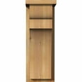 thumbnail image 2 of 8"W x 10"D x 22"H Yorktown Rough Sawn Corbel w/Backplate, Western Red Cedar, 2 of 9
