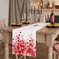 thumbnail image 2 of Table Runners 90 Inches Long Dress Scarves, Red Gradient Farmhouse Coffee/Dining/Kitchen Table Runner for Living Room, Abstract Polka Dots Vintage Modern Art 13x90 Inch, 2 of 9
