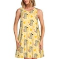 thumbnail image 1 of Daiia Robes pour Femmes à Imprimé Souris et Fromage 2025 Robes Tendance à Manches Courtes Robes Décontractées Amples et Fluides Maxi Robes de Soleil, 1 of 7