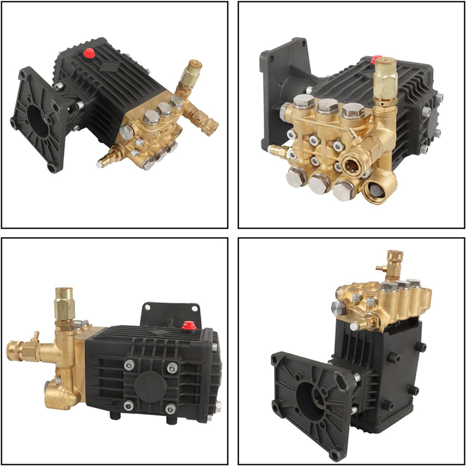 SHZAITOR 4 GPM 4400 PSI Washer Pump 1 Inch Shaft for Cleaning Indoor and Outdoor Walls, Roads, etc