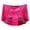 Hot Pink, variant on Women's Plus Size High Waist Lace Panties Floral Seamless Comfortable Underwear Breathable Soft Stretch Briefs for Daily Wear