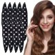 thumbnail image 1 of 9PCS Satin Hair Rollers No Heat Curlers for Overnight Styling Soft Foam for Long Hair Black, 1 of 4