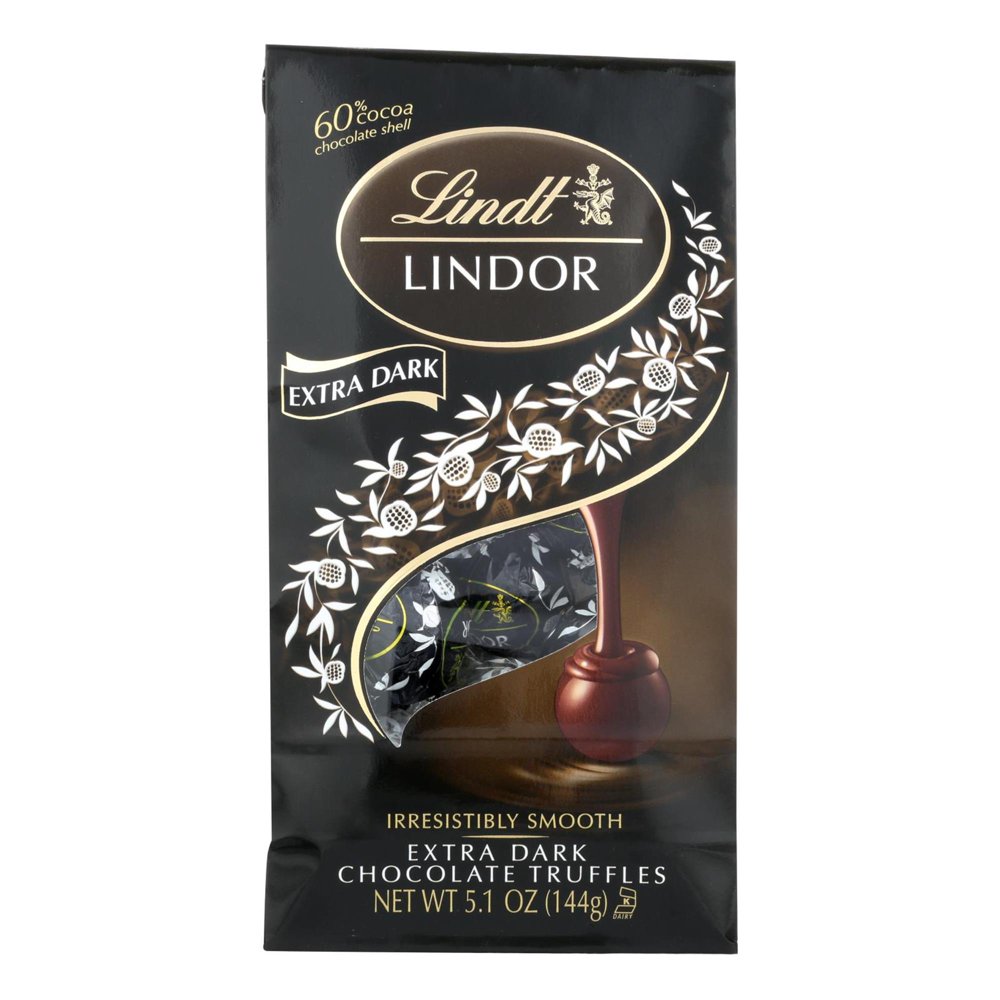 Lindt Truffles Xtra Dark Chocolate Bag, 5.1 Oz