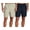 Navy/Khaki Solids, variant on Men's Swim Trunks - 2 Pack UPF 50+ Quick Dry Havana Bathing Suit, 7" Inseam (S-XXL)