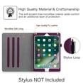 thumbnail image 7 of Fintie Multi-Angle Viewing Case for iPad 6th / 5th Generation (2018/2017 Release), iPad Air 2 / iPad Air 1 (9.7 Inch) - Premium PU Leather Cover with Pocket, Purple, 7 of 7