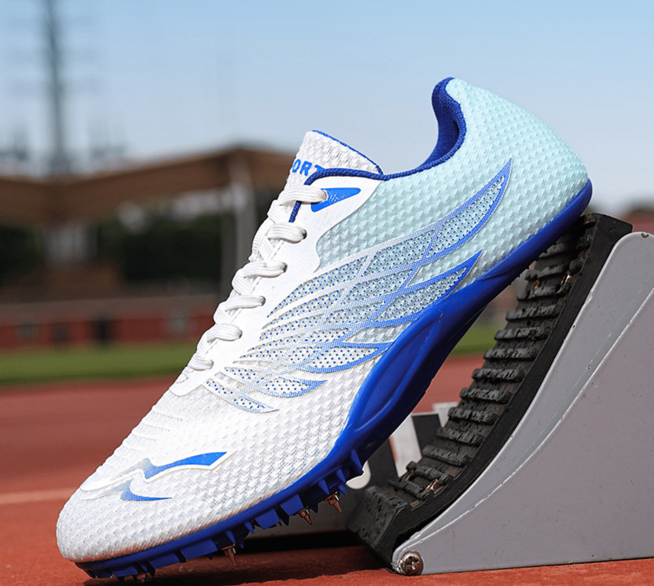 OnyxTrek Track and Field Shoes for Men Women 8 Spikes Boys and Girls Kids Running Racing Shoes