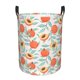 thumbnail image 1 of Fotbe Peach Cesto de Ropa con Asas, Cesto Impermeable de Gran Capacidad, Bolsa de Lavado para Dormitorio, Cesto de Ropa con Ruedas y Asas-Medium, 1 of 6