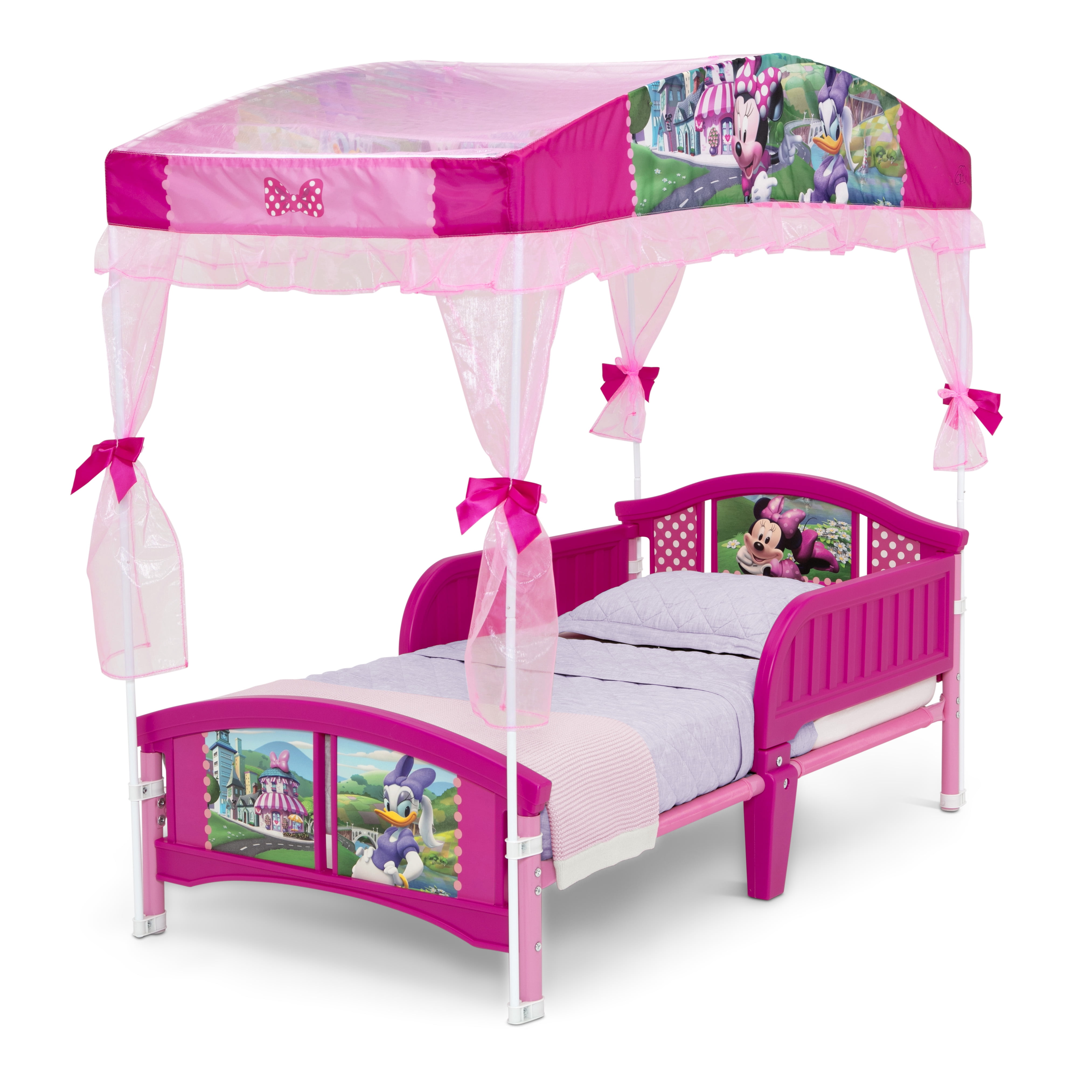 Minnie Mouse Toddler Bed with Canopy by Delta Children