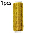 thumbnail image 1 of BUYISI Sewing Thread Glossy Silver And Gold Embroidery Thread Supplies For Patchwork Diy Knitting And Sewing Hand Making 200M Gold Thread, 1 of 5
