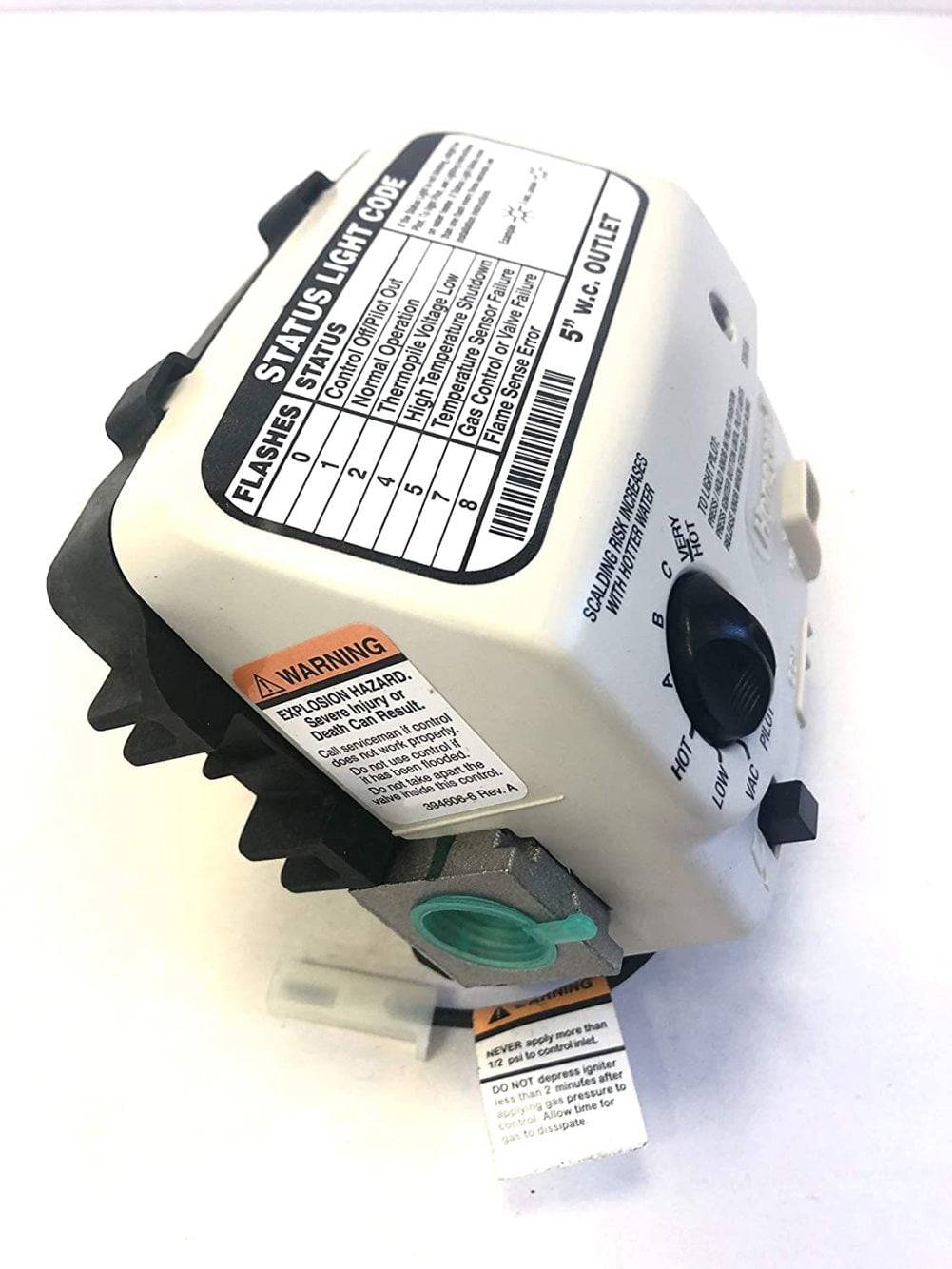 Reliance Hot Water Heater Gas Control Valve 100112336 1" Cavity