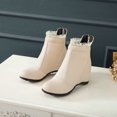 thumbnail image 4 of CEHVOM Bottes à Talon Compensé pour Femmes Bottines Courtes Augmentant la Hauteur Intérieure, 4 of 6