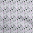 thumbnail image 1 of oneOone Polyester Spandex Light Purple Fabric Floral & Puppies Craft Projects Decor Fabric Printed By The Yard 56 Inch Wide, 1 of 5