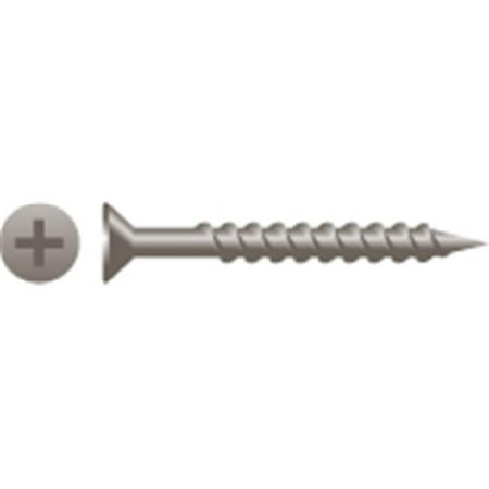 

Strong-Point 812QL 8 x 0.75 in. Square Drive Flat Head Particle Board Screws Plain and Lubed Box of 10 000