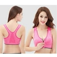 thumbnail image 2 of VerPetridure Womens Sports Bras Clearance Women Zip Front Sports Bras Wireless Post Surgery Bra Active Yoga Sport Yoga Bra, 2 of 7