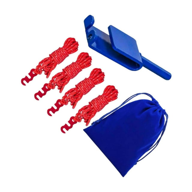 ZheElen Ice Anchor Drill Adapter Winter Fishing Gear Package With Handy Ropes And Durable Storage Bag Reliable Canopies Tents