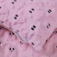 thumbnail image 2 of Halloween Decorations Pillow Covers 18x18 inch Set of 2 Pink Ghost Throw Pillow Cases Soft Plush Faux Fur Wool Decorative Cushion Case for Sofa Couch Bed Chair Living Room Home Decor, 2 of 10