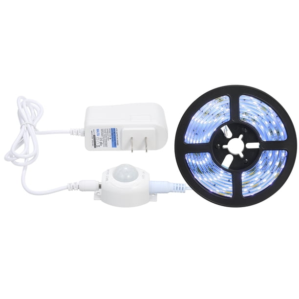 Tira de luces LED 9.84ft 6500K Luz de cinta blanca fría con sensor de movimiento Luz de cinta a prueba de agua