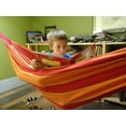 thumbnail image 1 of Deluxe Brazilian Style Double Hammock - Orange Yellow Red, 1 of 5