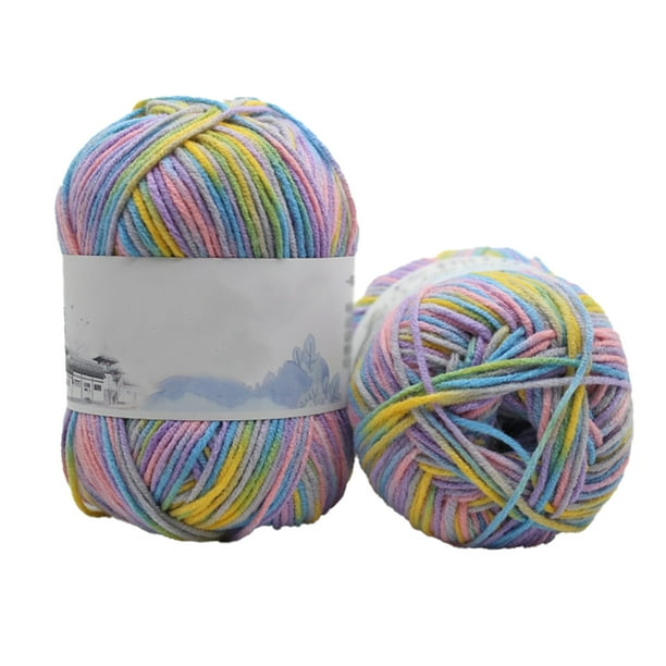 Guantes de bufanda de suéter de crochet hilo de multicolor accesorios de paquete de ropa de bebé regalos de bricolaje de madeja cómoda hilos 4-cubo 24lotus Inevent HA059391-24B