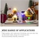 thumbnail image 5 of Bearachild Navidad LED nieve casa resina escena miniatura cabina luminosa figuritas regalos brillante pueblo chimenea estantería adornos Kits de decoración para fiestas Tipo3, 5 of 6