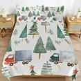thumbnail image 2 of Christmas Train Cedar Tree Bedding Set with Zipper Closure for Girls & Boys, 2 of 6