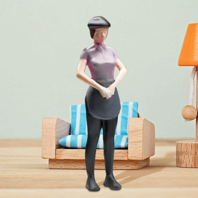 pitrice 1/64 Girls Model Figure Miniature People Figurines for DIY Scene Accessories