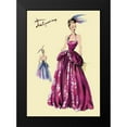thumbnail image 2 of Unknown 11x14 Black Modern Framed Museum Art Print Titled - Magenta Evening Gown, 1947, 2 of 5