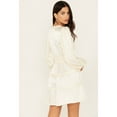 thumbnail image 4 of Shyanne Women's Ruffle Satin Mini Dress - SWHO23D51-CRM X-  US, 4 of 4
