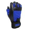 thumbnail image 6 of MRX Weight Lifting Gloves Leather Workout Glove with Long Wrist Strap Blue 2X-Large, 6 of 7