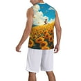 thumbnail image 2 of Sikiie Clear Sky Sunflower Basketball Jersey Reversible Men's Mesh Athletic Sports Shirts Training Practice S-4XL3X-Large, 2 of 6