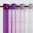 thumbnail image 3 of Light Filtering Curtains 63 Inches Long, Sheer Curtains Light Filtering, Ombre Curtains, Grommet Sheer Curtains, 52X63 In, Purple Gradient, Living Room, 1 Pc, 3 of 7