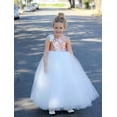 thumbnail image 2 of Ekidsbridal One-Shoulder Sequin Tutu Flower Girl Dresses Wedding Pageant Gown Communion Baptism 182 3, 2 of 4