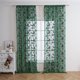 thumbnail image 4 of Cortinas de ventana navideñas | Cortinas festivas de poliéster rojo verde | Patrón único | Decoración navideña | Instalación fácil | Tela suave y duradera | 2 Pack | 140x100cm | 55x39in, 4 of 6