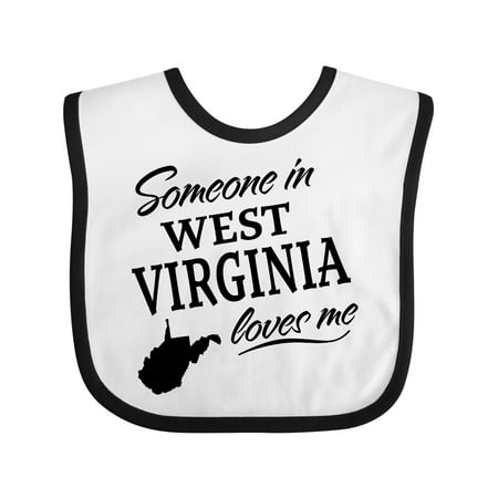 

Inktastic Someone in West Virginia Loves Me Gift Baby Boy or Baby Girl Bib