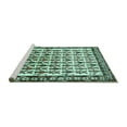 thumbnail image 2 of Ahgly Company Machine Washable Indoor Square Persian Turquoise Blue Traditional Area Rugs, 3' Square, 2 of 4
