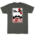 thumbnail image 3 of #1 Dad: Kratos Unisex Triblend Tee, 3 of 6