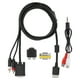 thumbnail image 2 of Cable VGA con adaptador, Cable VGA de alta definición Cable VGA Cable VGA con adaptador de audio Impulsado por el rendimiento, 2 of 8